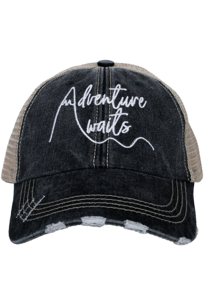 Adventure Awaits Women's Trucker Hats - Image 2