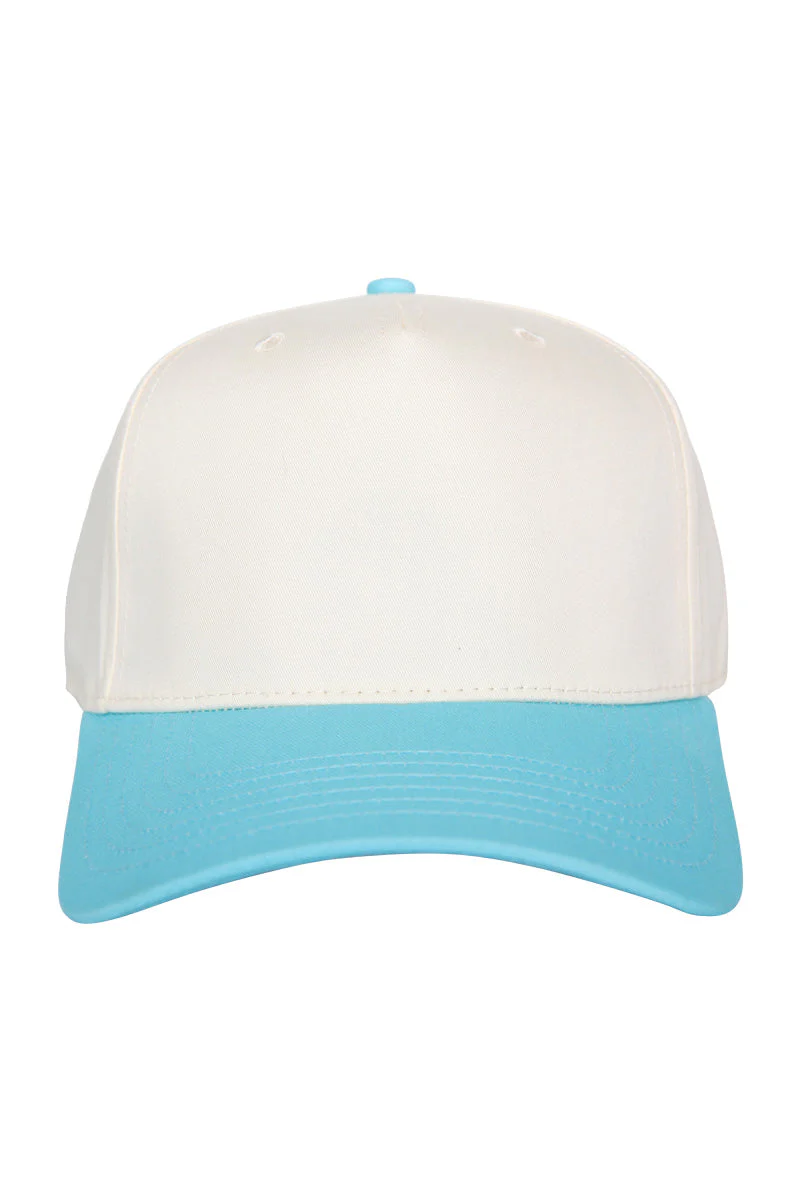 Aqua and Tan Vintage Trucker Hat - Image 2