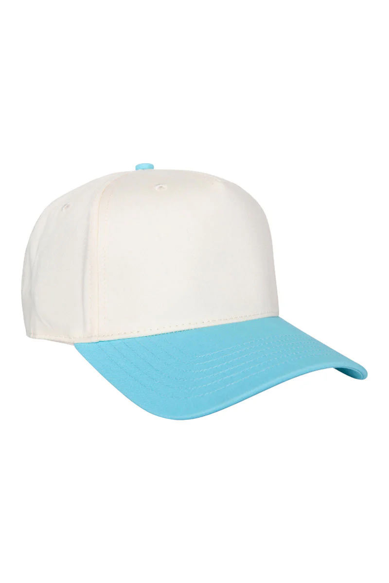 Aqua and Tan Vintage Trucker Hat - Image 3