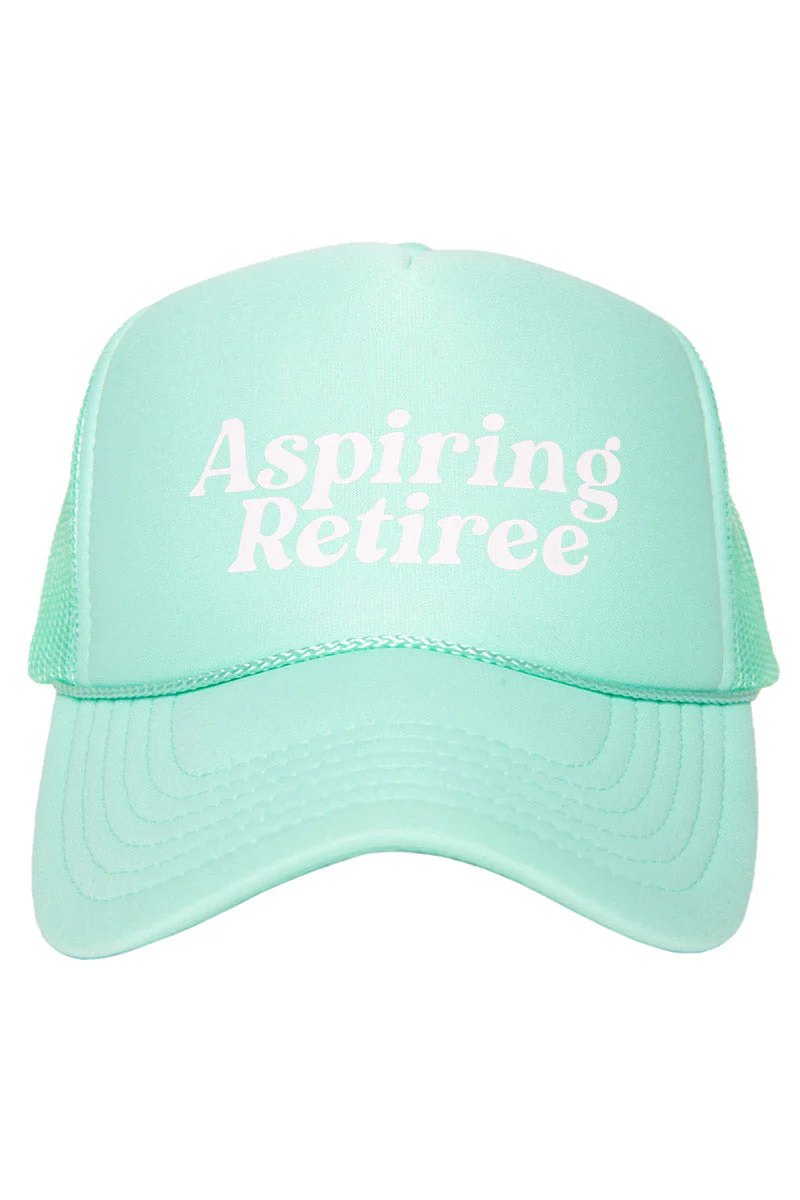 Aspiring Retiree Funny Trucker Hat - Image 7