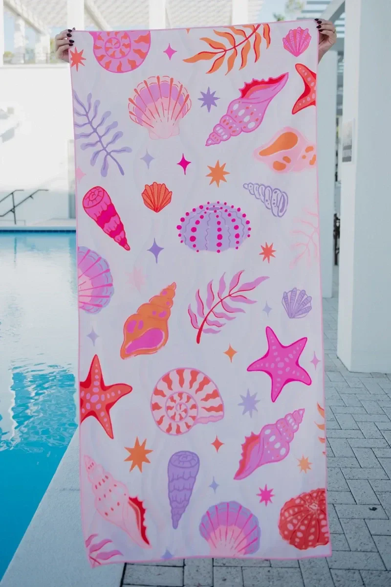 Beach Shells Reversible Quick Dry Towel - Image 4