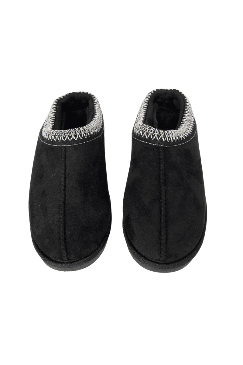 Black Embroidered Women's Slippers - Image 3