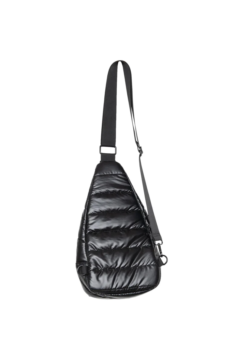 Black Metallic Sling Bag Women - Image 5
