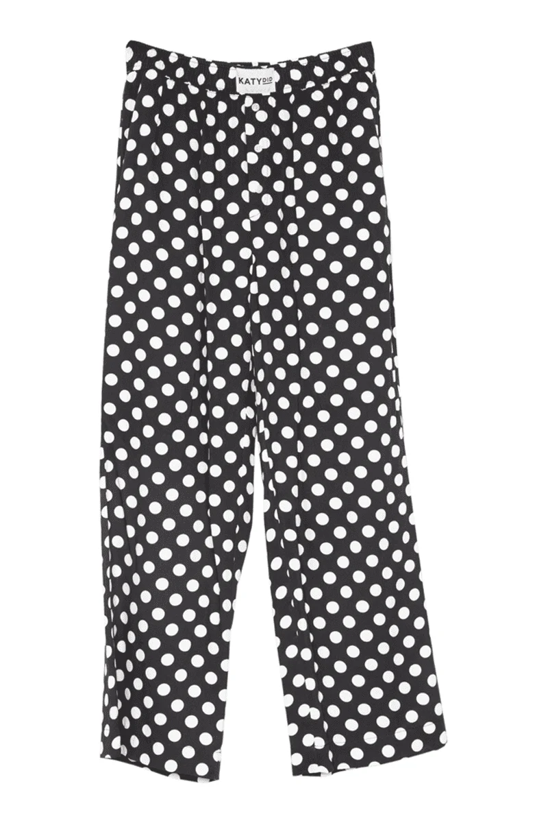 Black & White Polka Dots Boxer Pants - Image 6