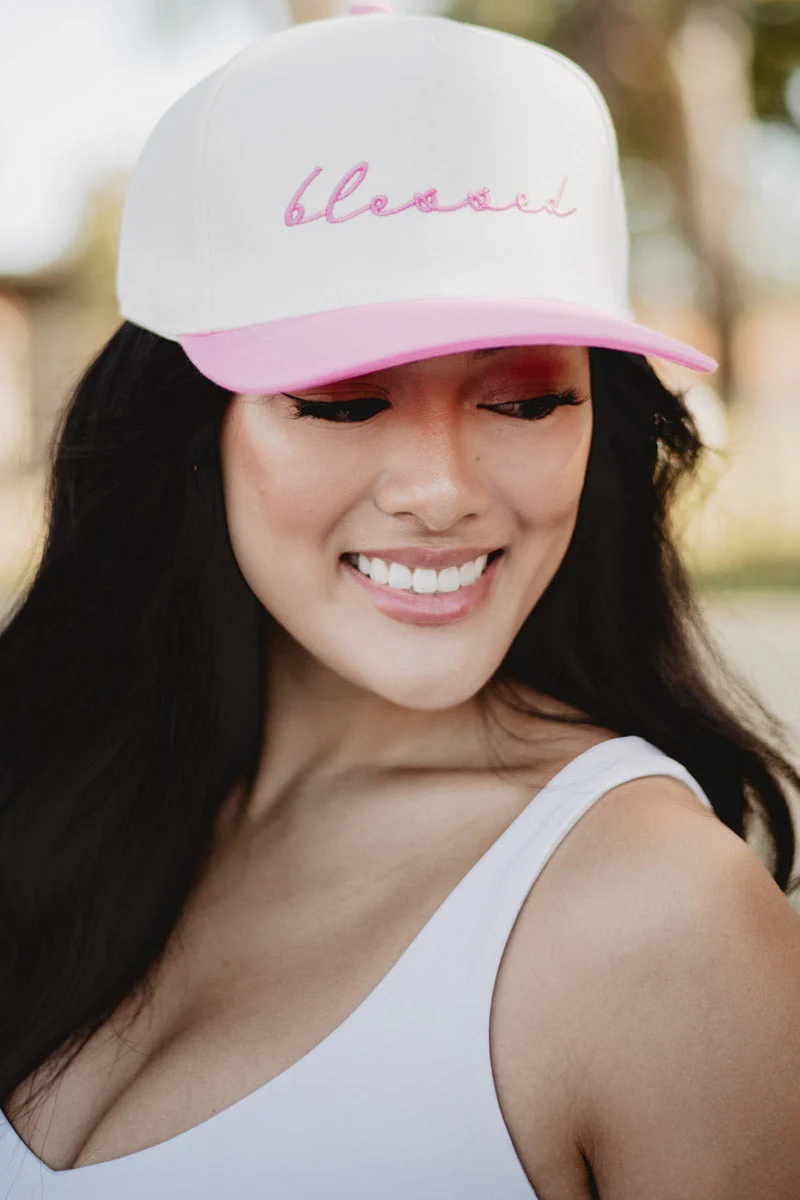Blessed (Cursive) Two-Toned Hats - Image 6