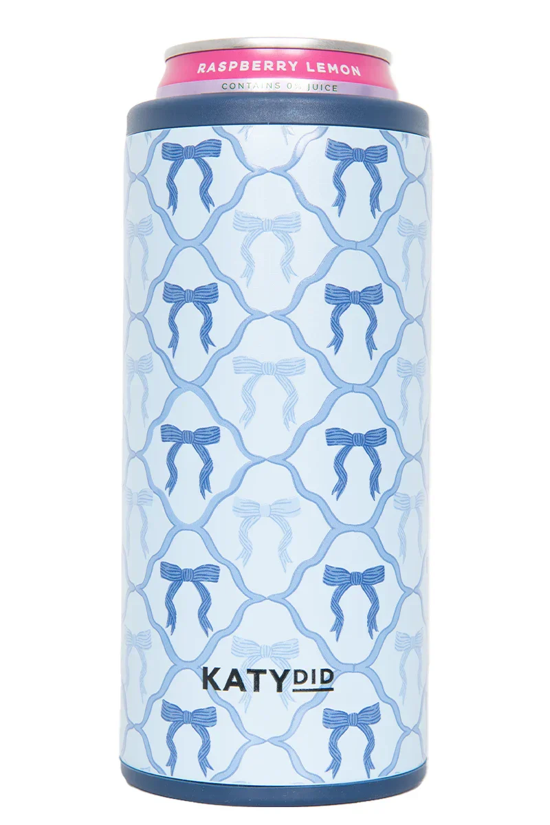 Blue Coquette Bows Slim Can Insulator - Image 4