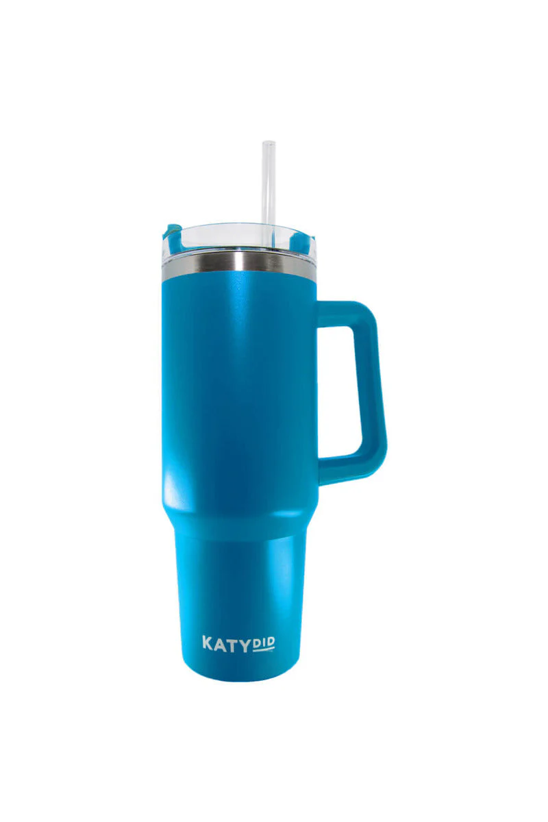 Blue Insulated Tumbler Cup w/ Handle - Image 2