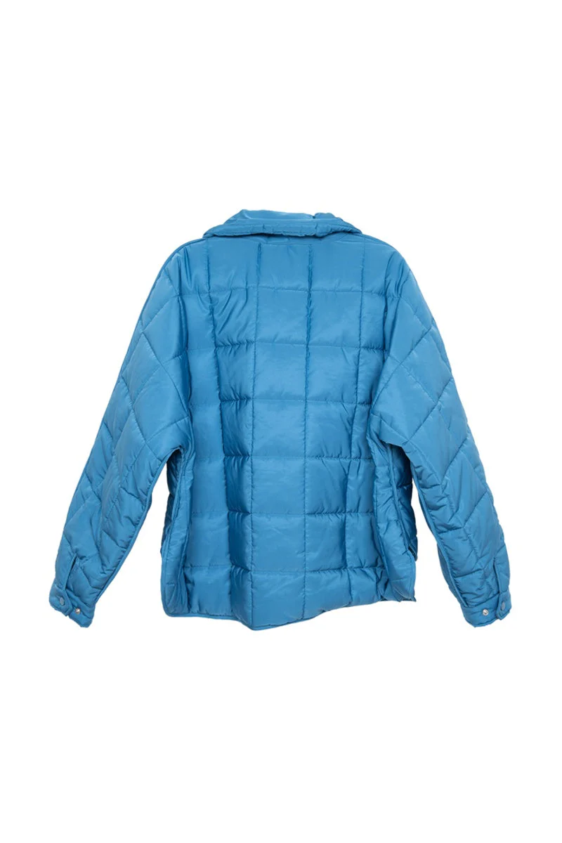 Blue Puffer Pullover for Ladies - Image 2