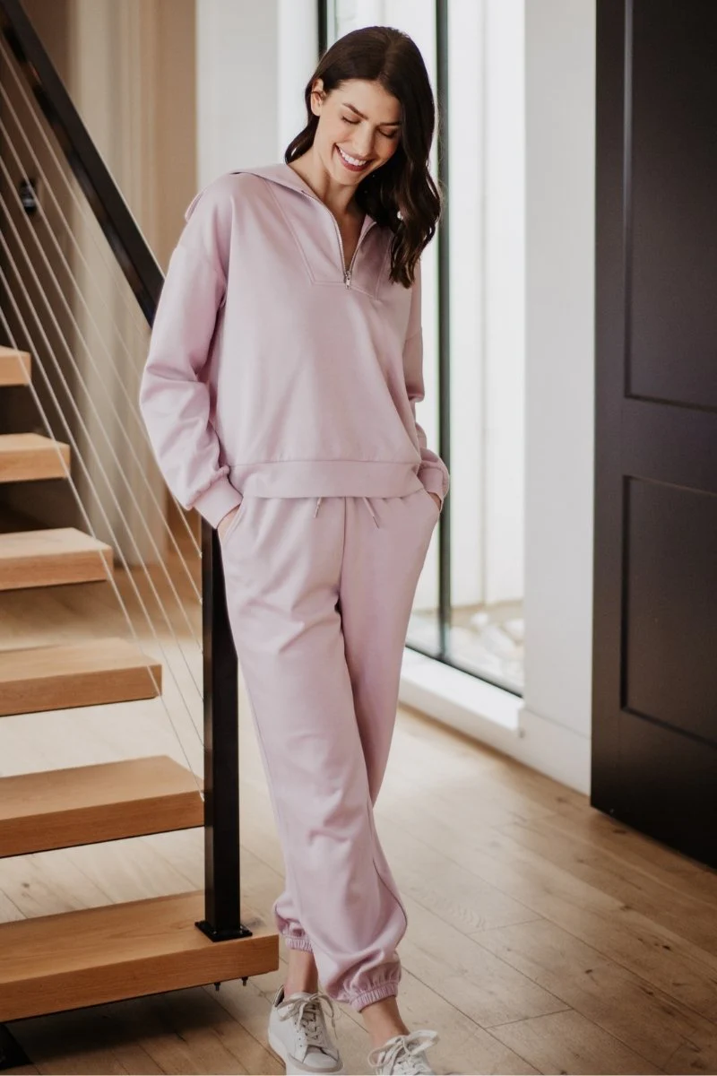 Blush Lounge Pants Two Piece Set