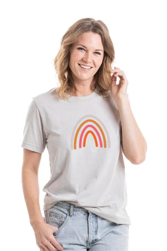 Boho Rainbow Graphic Tee - Image 3