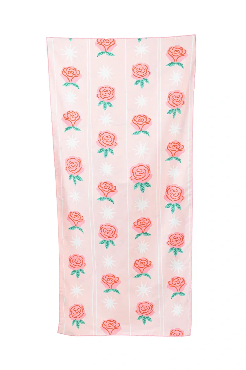 Boots and Flowers Reversible Travel Size Towel - Image 7