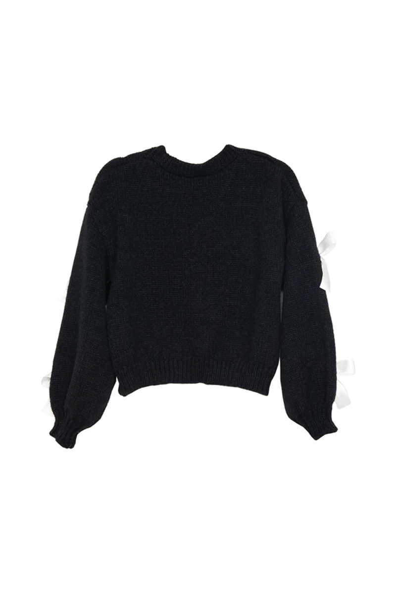 Bow Knit Cardigan Women's Sweaters - Image 10