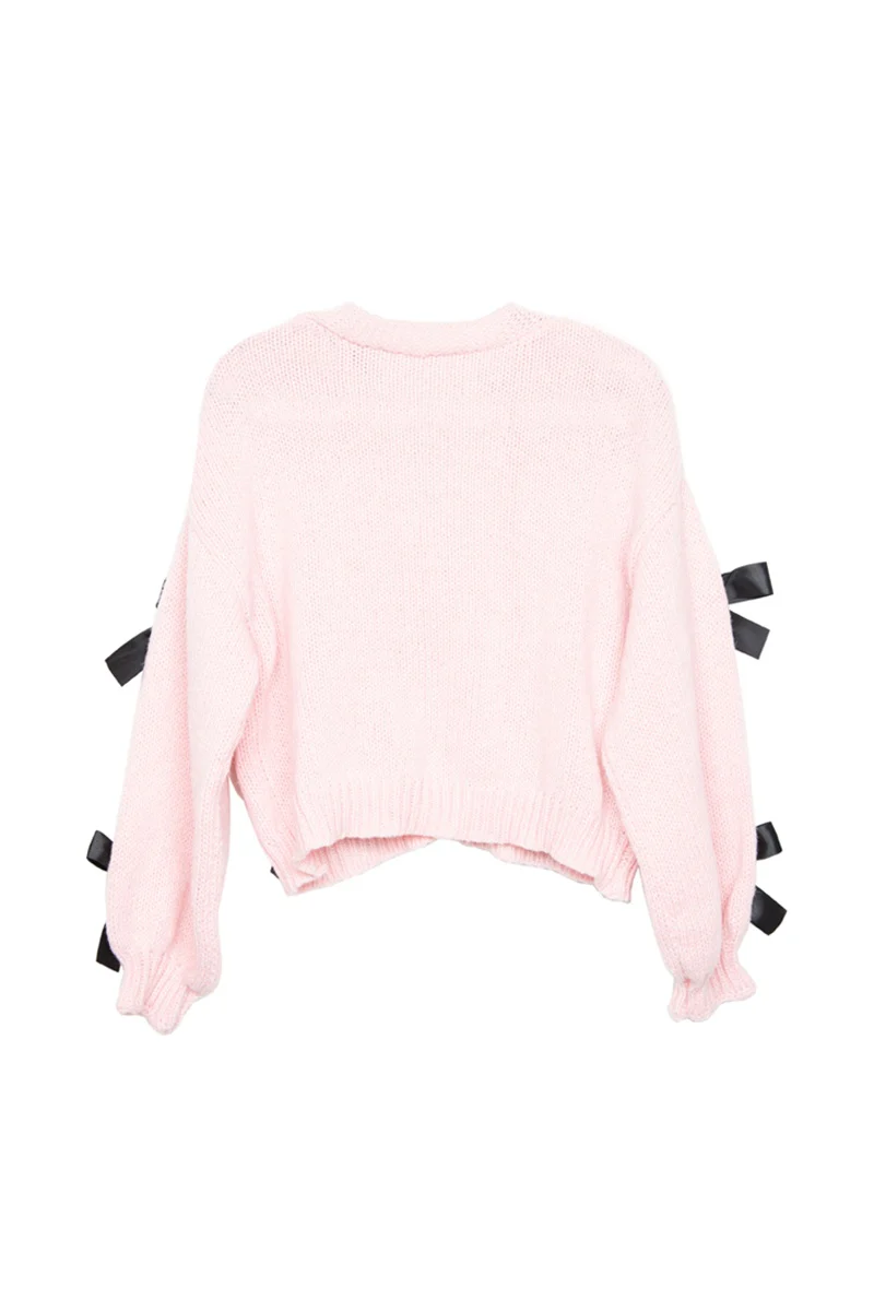 Bow Knit Cardigan Women's Sweaters - Image 12