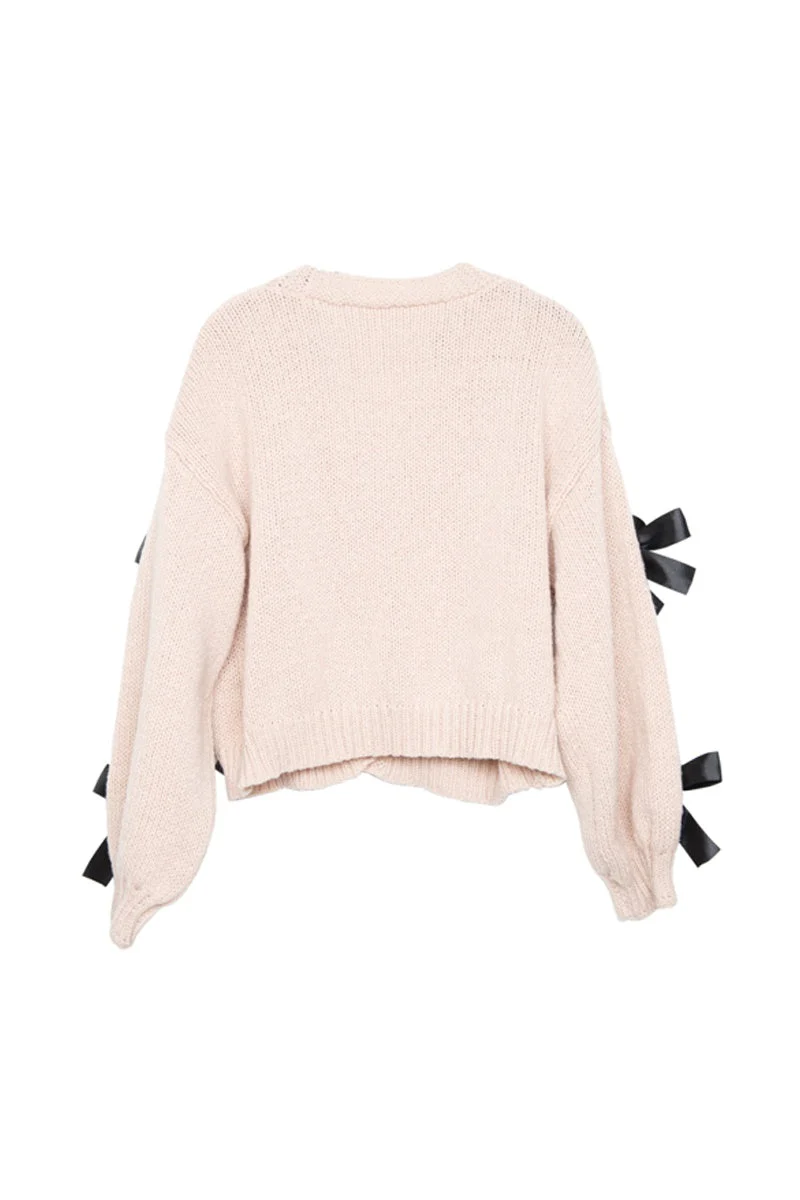Bow Knit Cardigan Women's Sweaters - Image 8