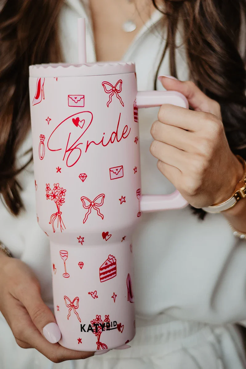 Bride Red Drawings 38 Oz Tumbler - Image 2