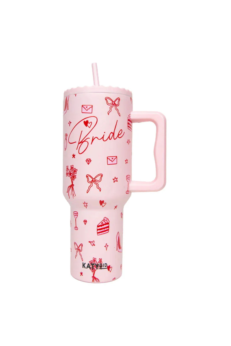 Bride Red Drawings 38 Oz Tumbler - Image 3
