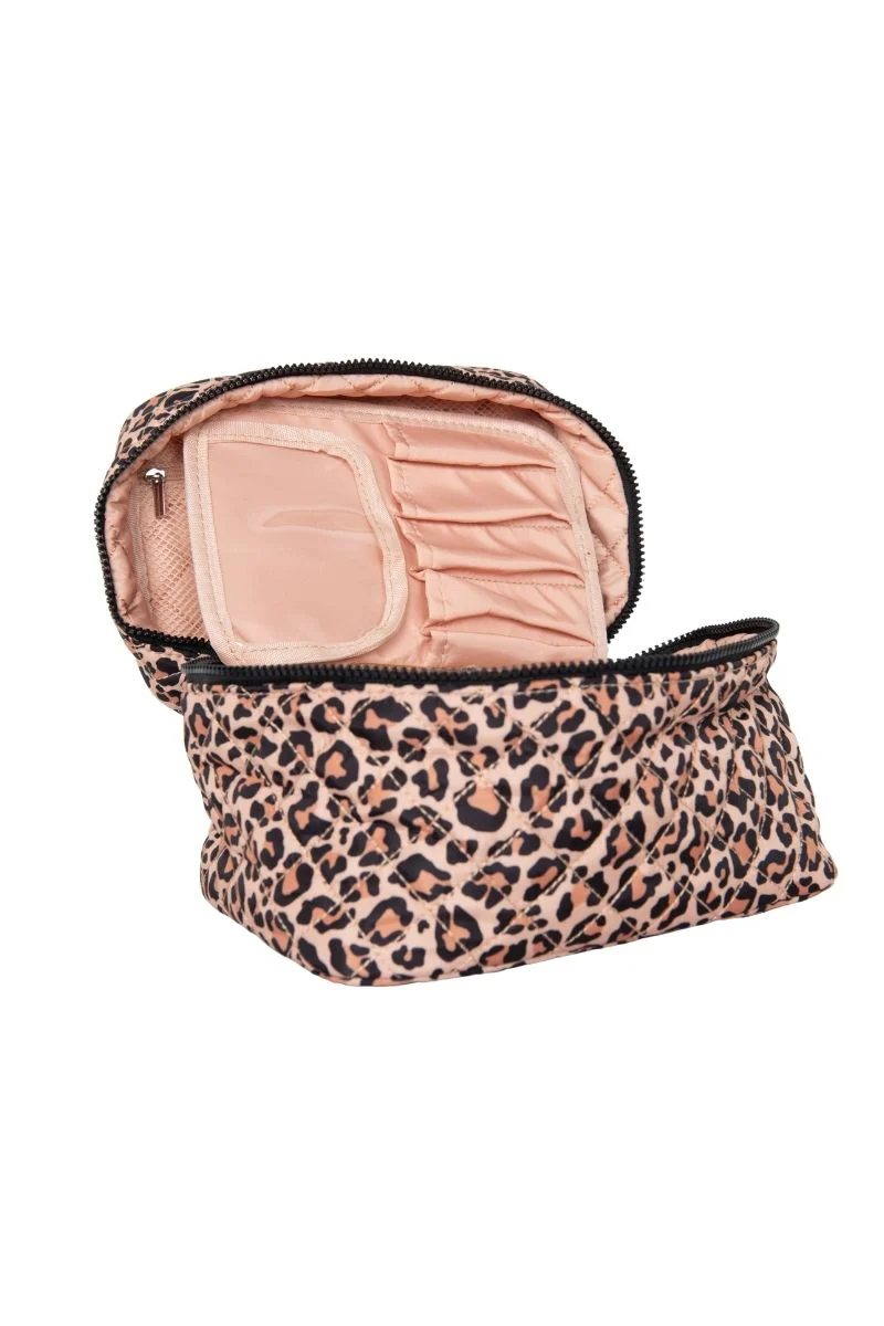 Brown Leopard Makeup Bag Travel - Image 2