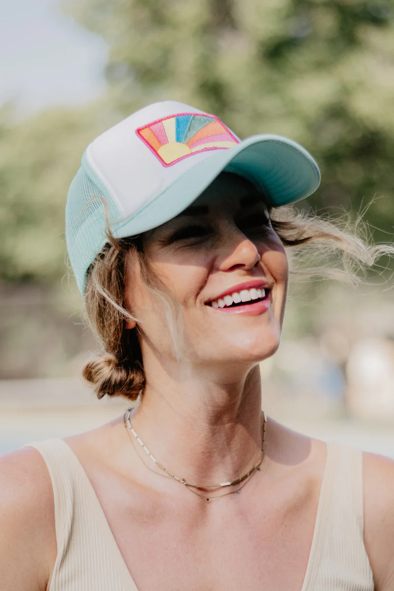 Bursting Sunshine Patch Foam Trucker Hat - Image 2