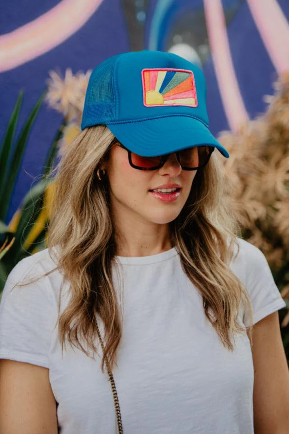 Bursting Sunshine Patch Foam Trucker Hat - Image 3