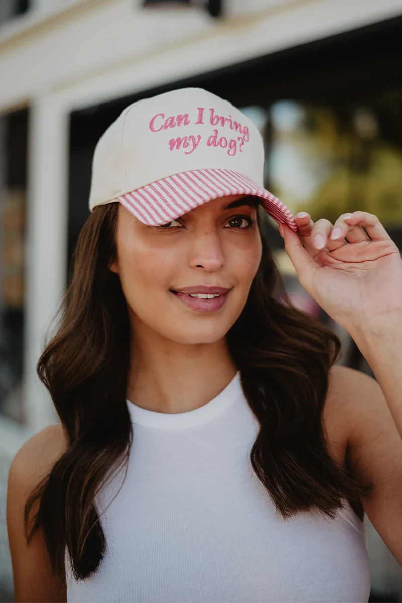 Can I Bring My Dog? Vintage Trucker Cap - Image 3