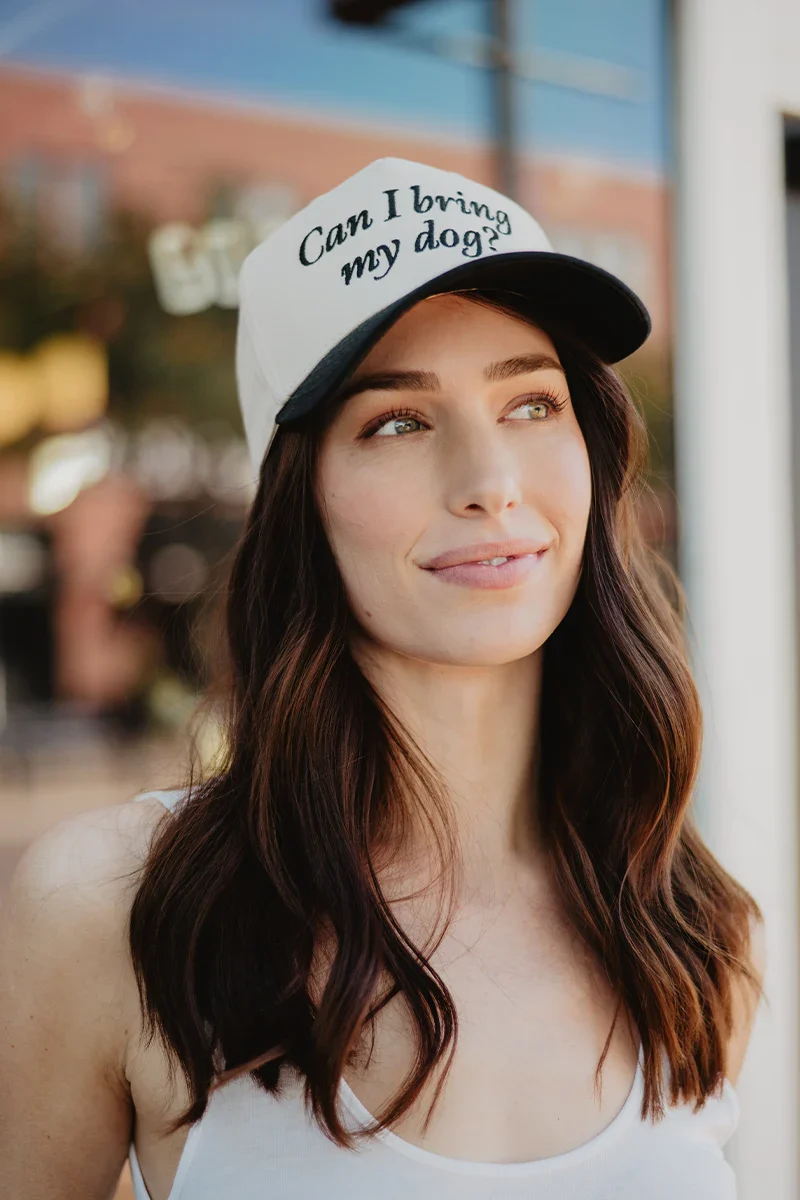 Can I Bring My Dog? Vintage Trucker Cap - Image 4