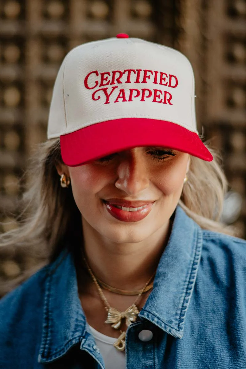 Certified Yapper Two-Toned Vintage Hat - Image 3