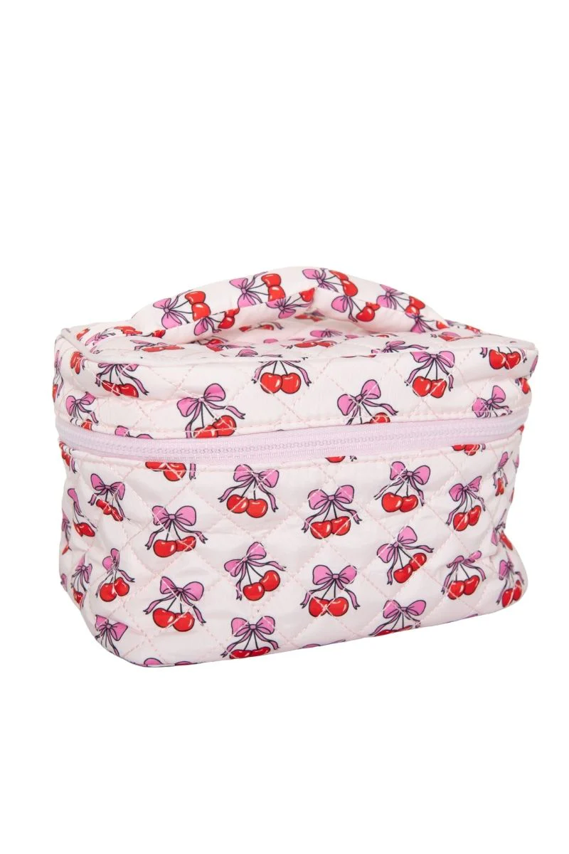 Cherry Bows Cosmetic Bag for Makeup - Image 3
