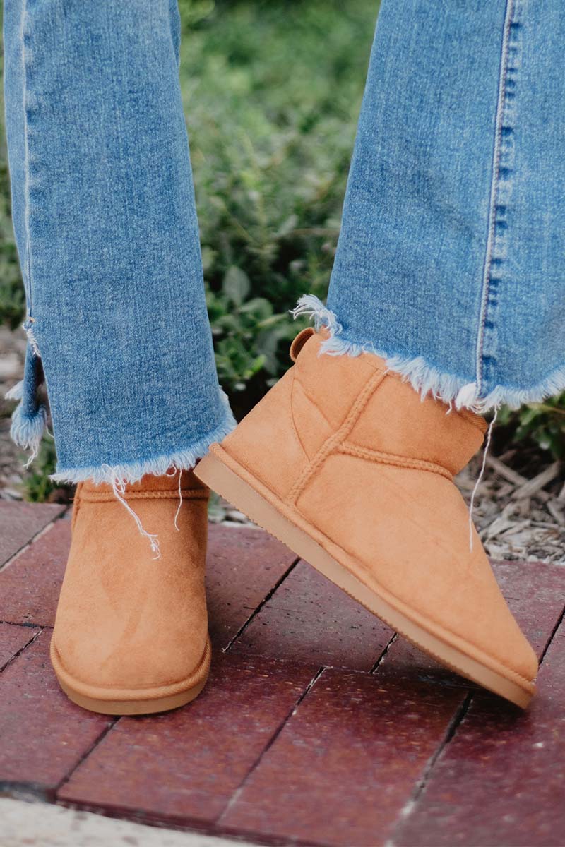 Chestnut Mini Ankle Fur Boots Women - Image 2