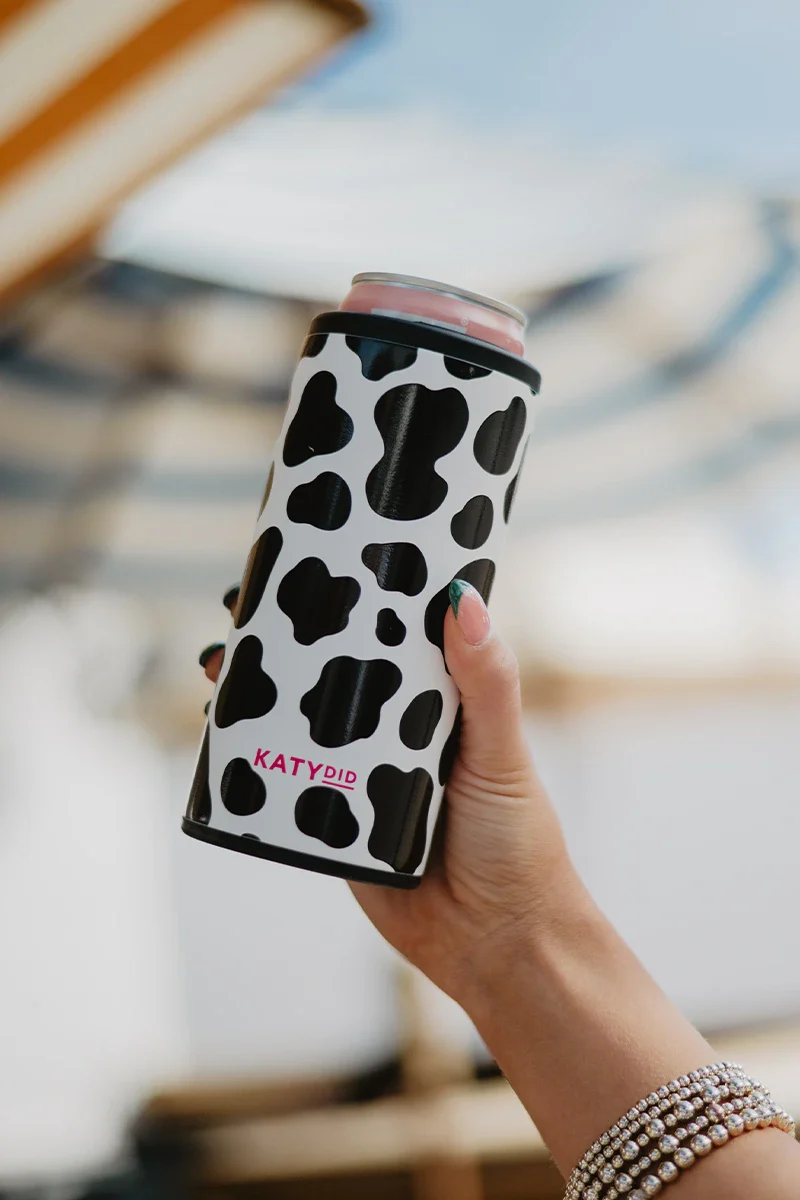 Cow Print Can Cooler Koozie