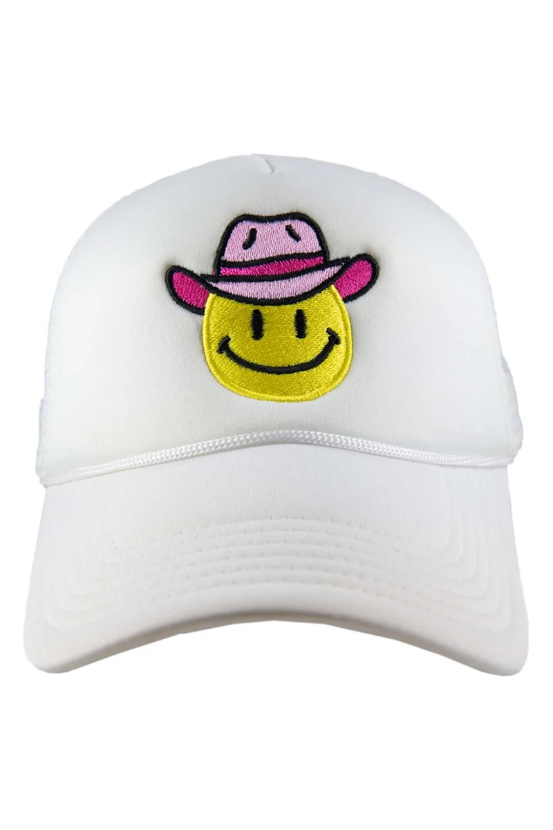 Cowboy Happy Face Foam Hat - Image 2