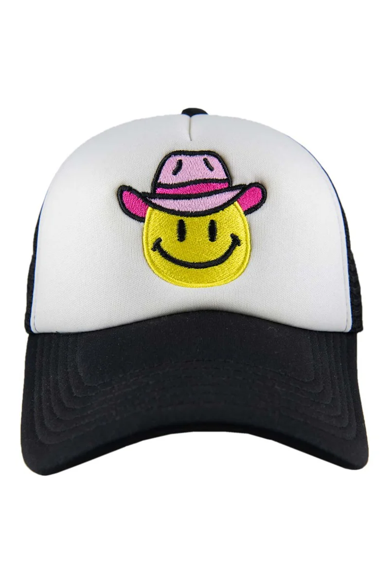 Cowboy Happy Face Foam Hat - Image 4