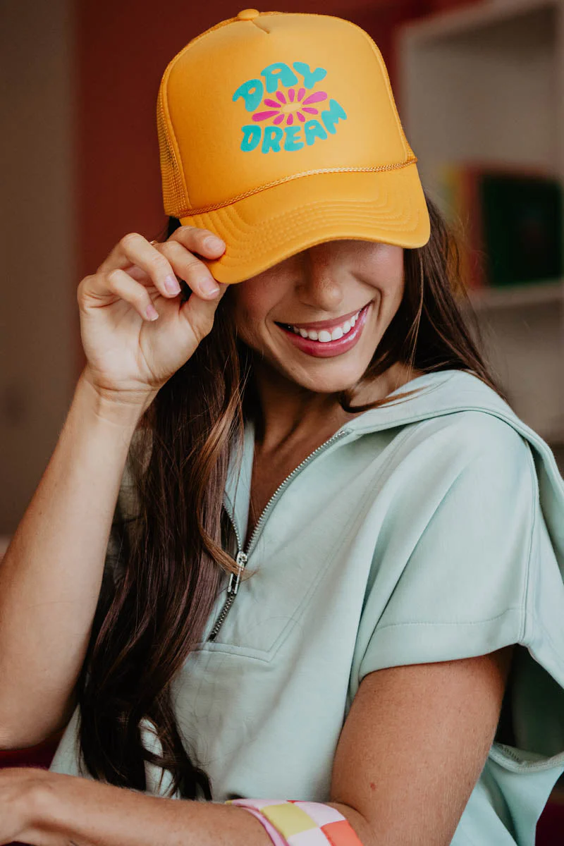 Daydream Flower Mesh Trucker Hat - Image 2