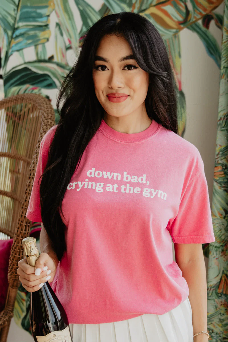 Down Bad Crying At The Gym Graphic Tee - Image 2