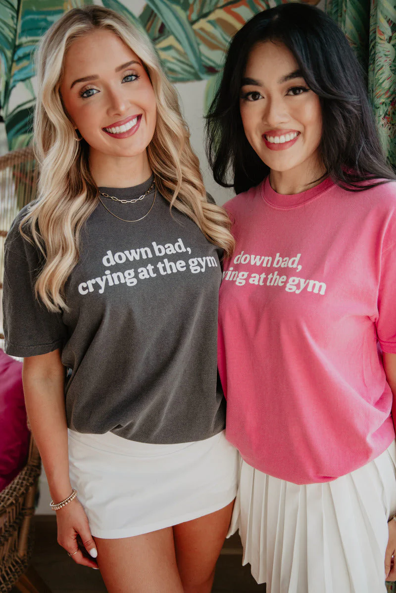 Down Bad Crying At The Gym Graphic Tee - Image 4