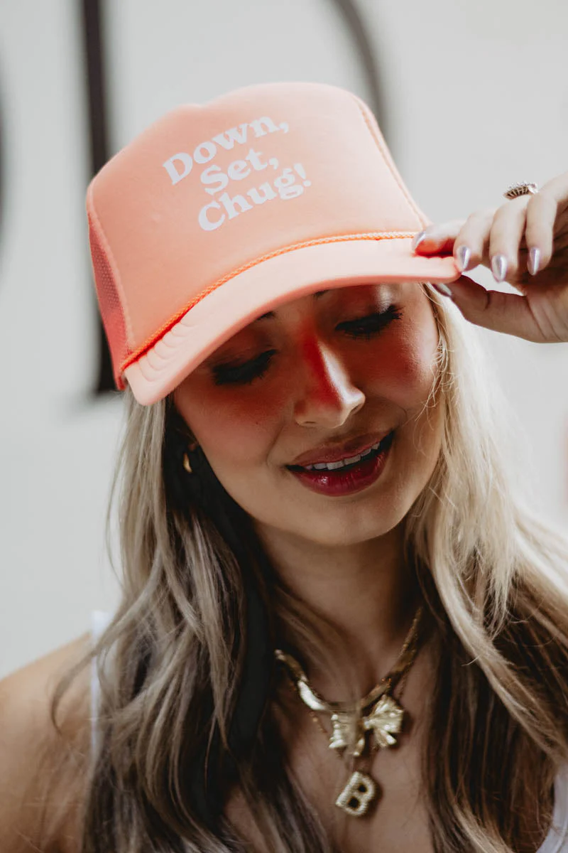 Down Set Chug Drinking Hat Foam Hat - Image 3