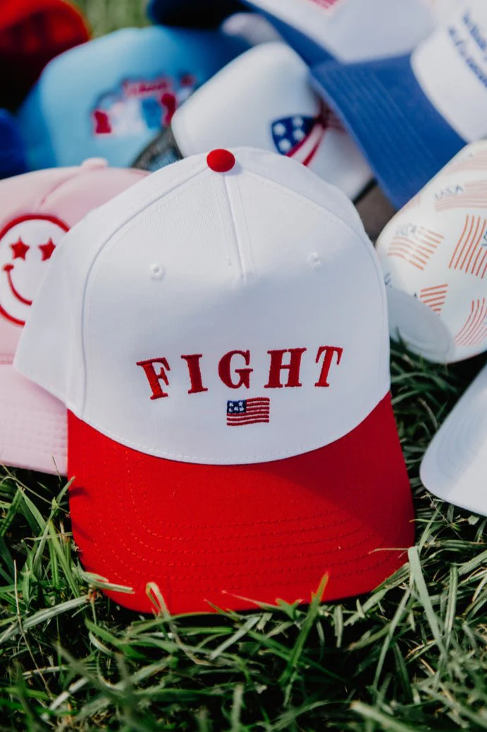 FIGHT Flag Two-Toned Hat - Image 2