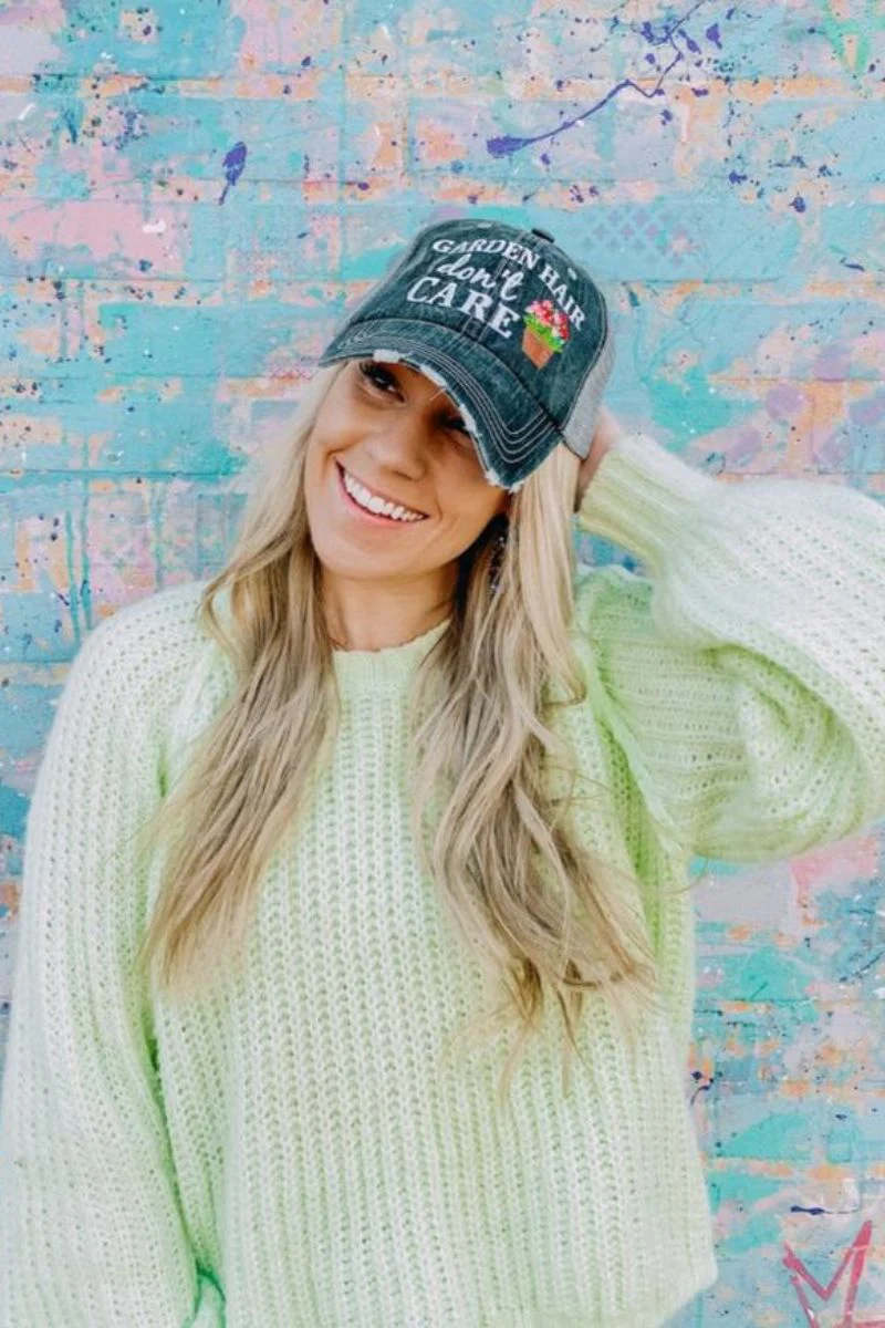 Garden Hair Don't Care Trucker Hat - Image 2