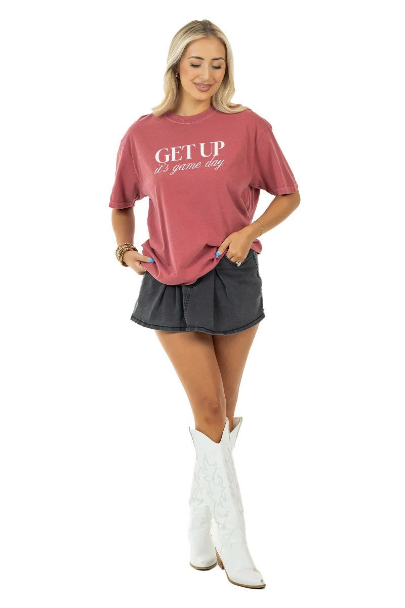 Get Up It's Game Day Graphic Tee for Women - Image 11