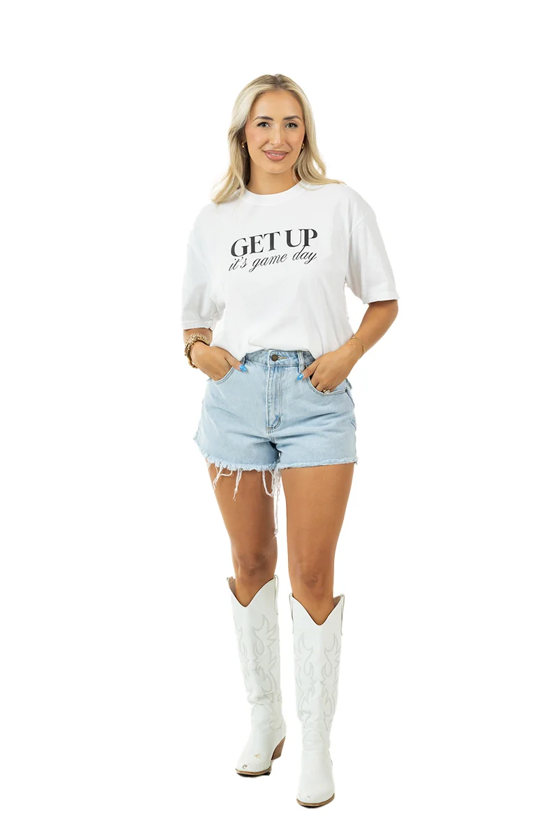 Get Up It's Game Day Graphic Tee for Women - Image 13
