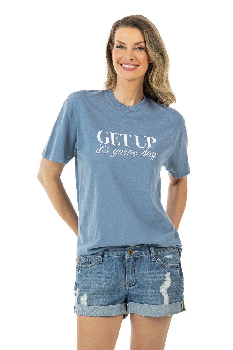 Get Up It's Game Day Graphic Tee for Women - Image 16