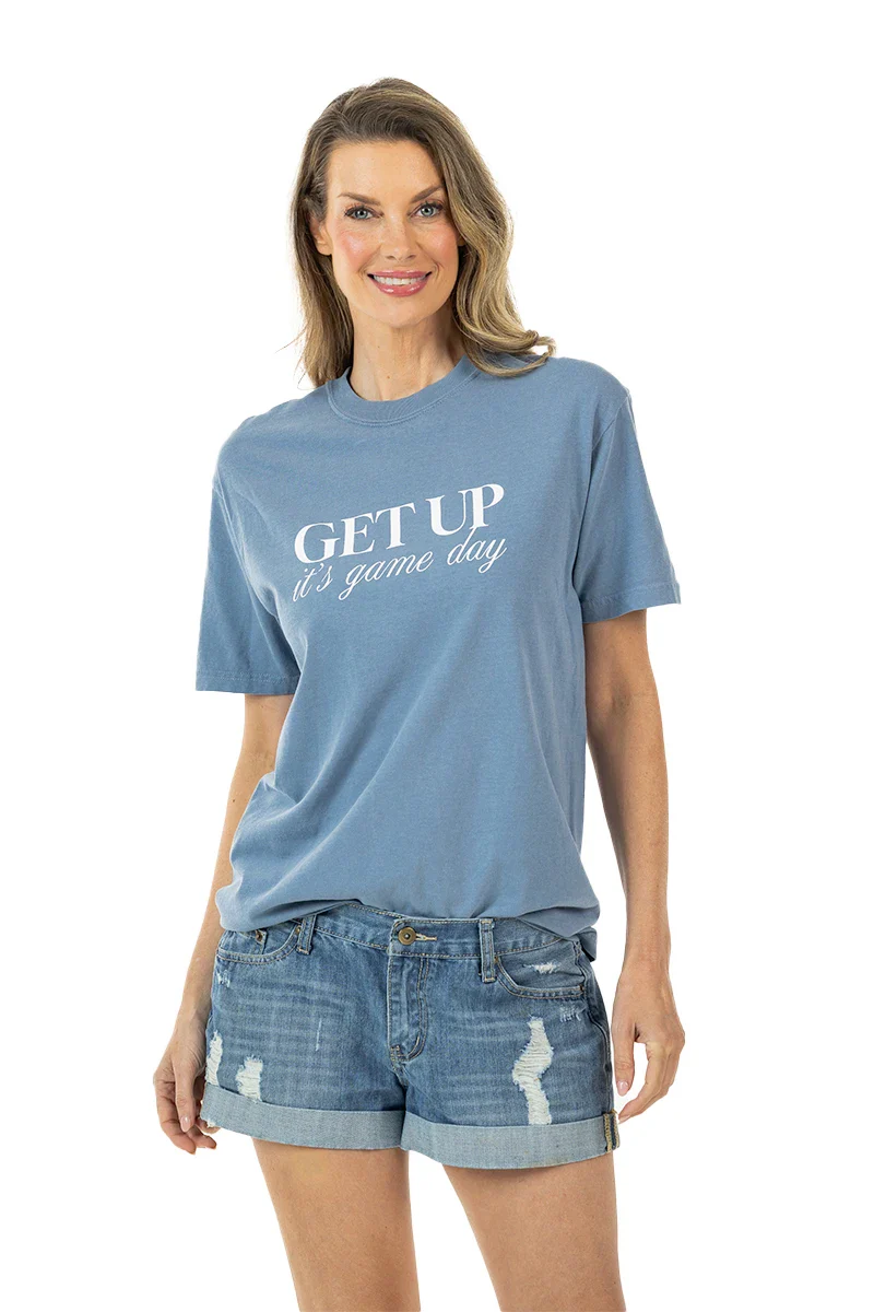 Get Up It's Game Day Graphic Tee for Women - Image 17