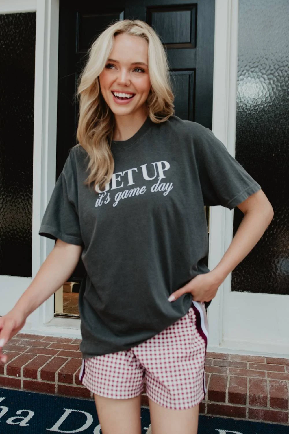 Get Up It's Game Day Graphic Tee for Women - Image 3