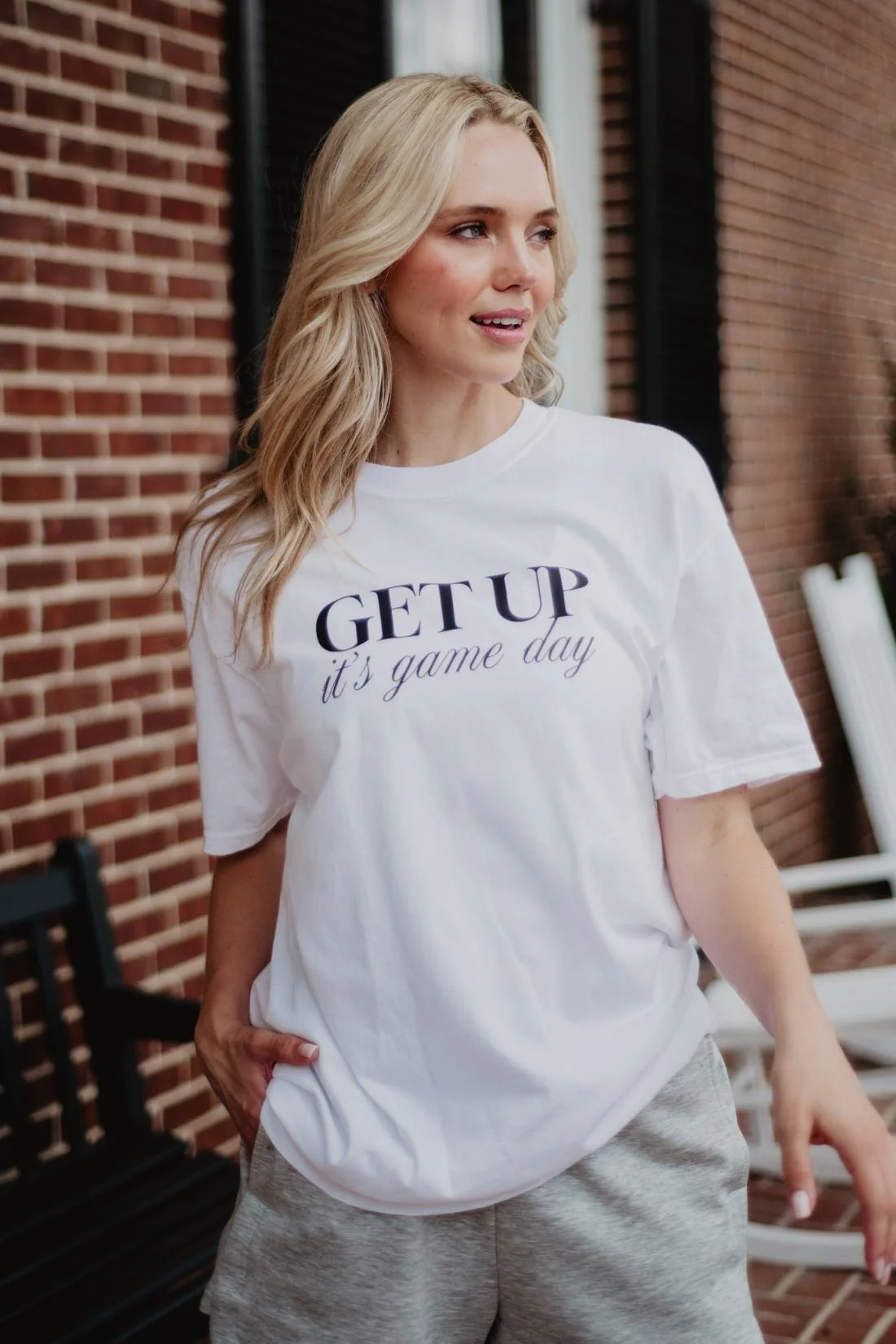 Get Up It's Game Day Graphic Tee for Women - Image 4