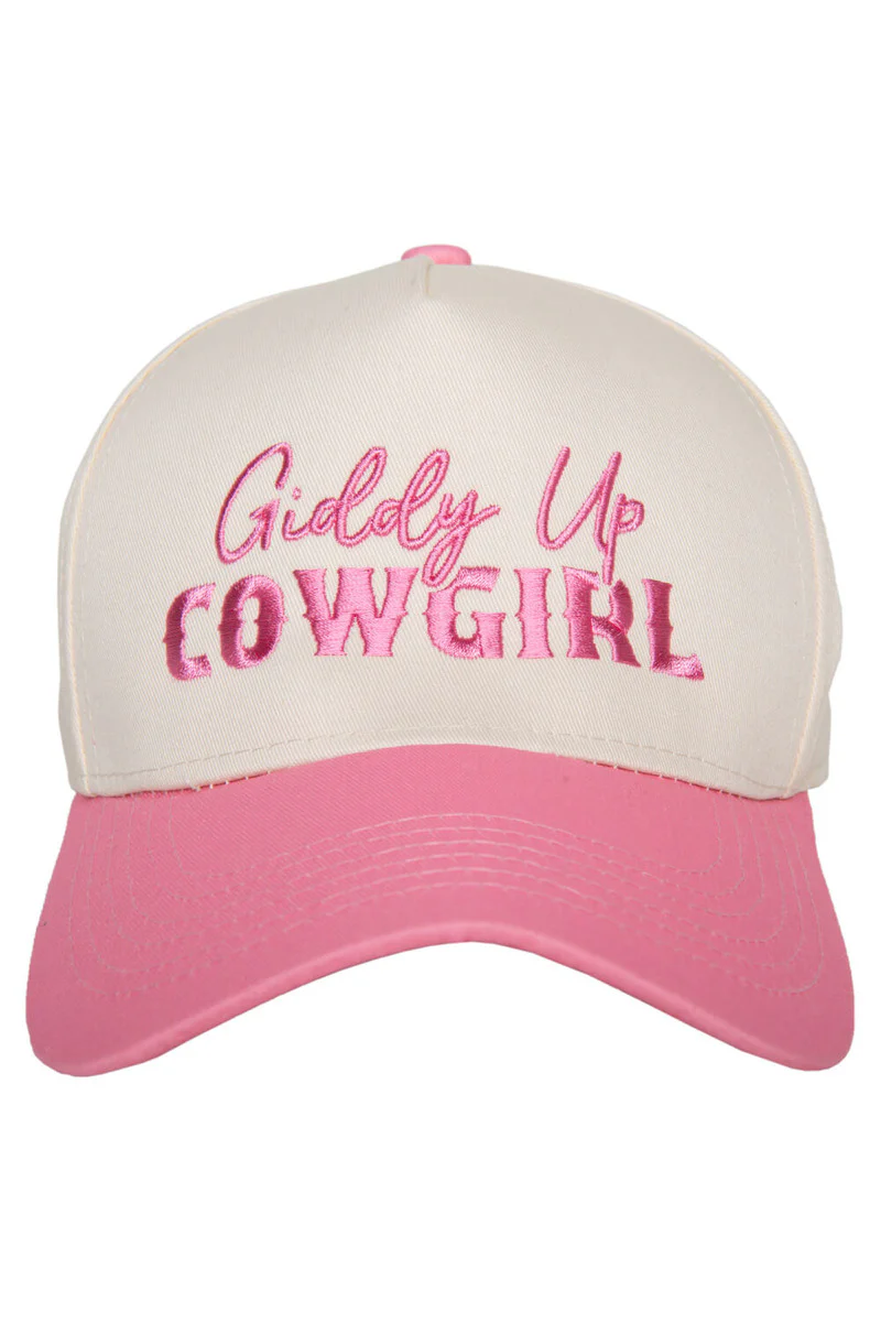 Giddy Up Cowgirl Two-Toned Vintage Hat - Image 3