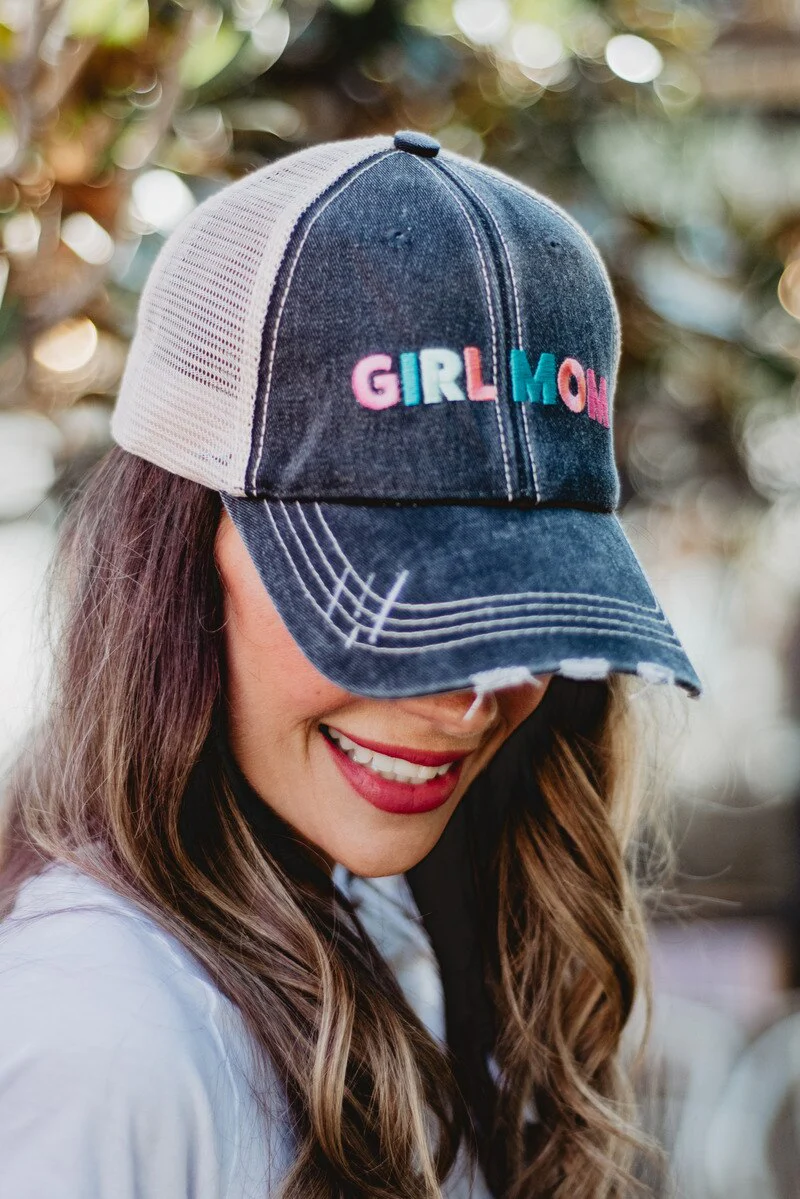 Girl Mom Women's Trucker Hats - Multicolored - Image 2