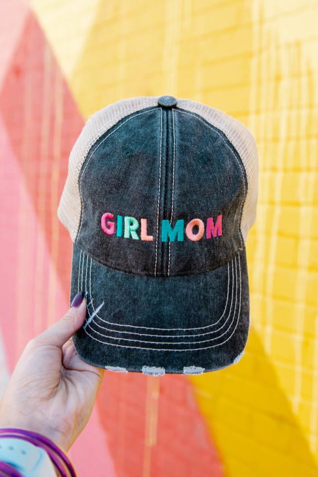 Girl Mom Women's Trucker Hats - Multicolored - Image 3
