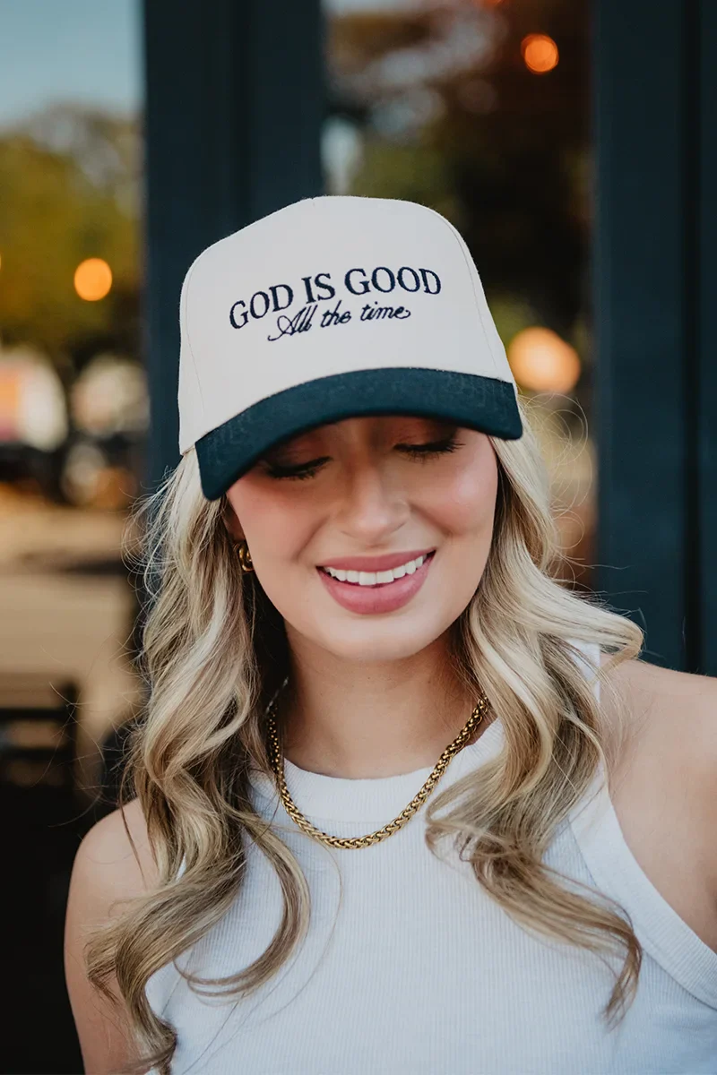 God is Good All The Time Classic Trucker Hats - Image 3