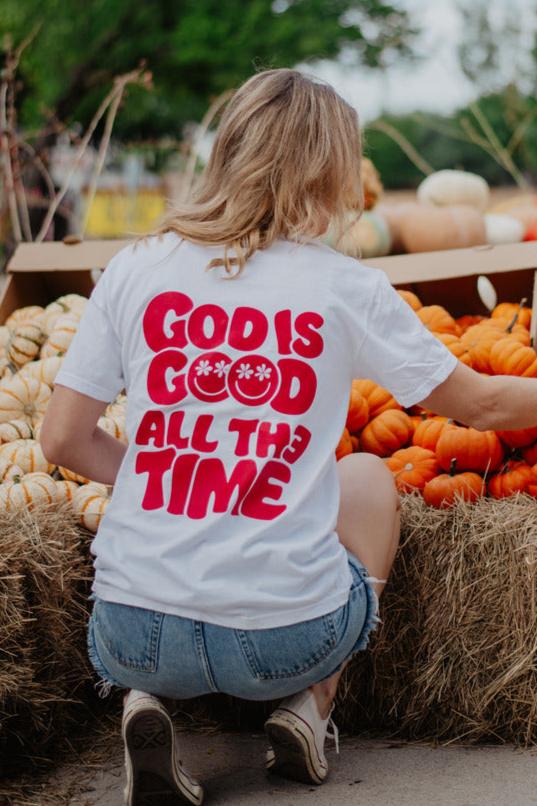 God Is Good All The Time Women's Graphic Tee - Image 3