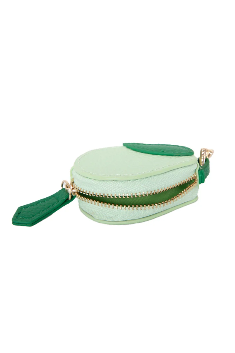 Green Pear Coin Pouch Keychain - Image 3