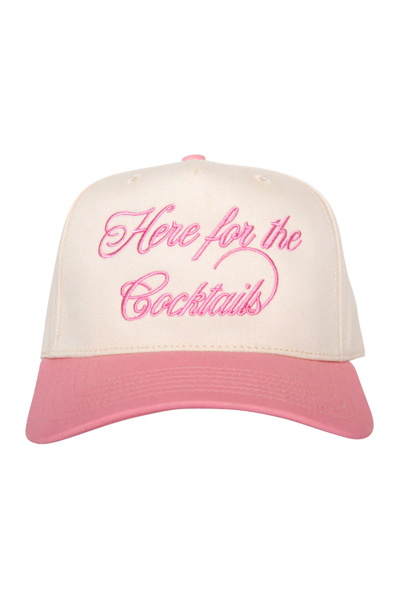 Here For the Cocktails Retro Two-Toned Hat - Image 7